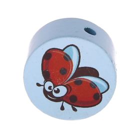 Motif bead disc ladybug 'baby blue' 345 in stock 